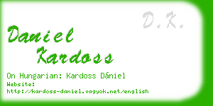 daniel kardoss business card